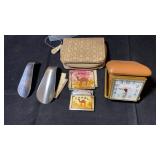Crown Camel Lighter, Travel Clock, Change purse