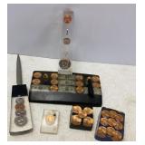 Silver & Other Coins in Acrylic