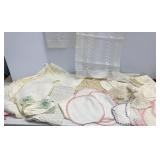 Vtg Laced Table Scarf Sets