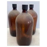 Vtg Duraglas 4-L Solvent Bottles