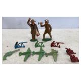 Antique Barclay 3in Soldiers & Other Metal Planes