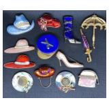 Hats, shoes & umbrella pins
