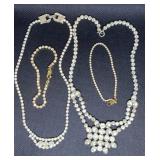 Antique Rhinestone necklaces & bracelets