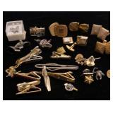 Tie bars, tacks and cuff links