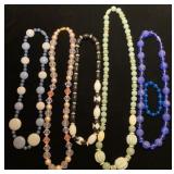 Chunky beaded necklaces and bracelet