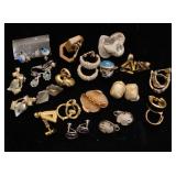 Metal clip on earrings