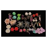 Beaded clip on earrings