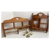 Wall Hanging Display Shelves with Mini Tea Set