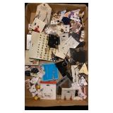 Pierced earrings on cards