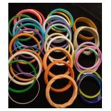 Various plastic bangles