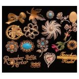 Remember Pearl Harbor and other brooches