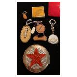 Pocket mirrors, Keychain and Native American art