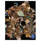 Gallon bag of miscellaneous jewery