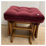 Oak Framed Glider foot stool