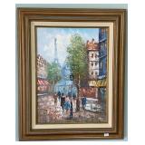 Framed Oil on Canvas Artwork by C. Burnett