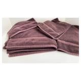 Bath, (2)Hand Towels & Wash Cloths (plum color)