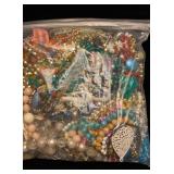 Gallon bag of beaded necklaces