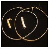 Good & Silver tone Omega link necklaces with