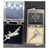 North American jet tie tack