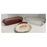 Glass Pyrex & Anchor casserole Dishes