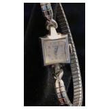 10K white gold Elgin ladies wristwatch