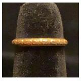 10K yellow gold baby ring