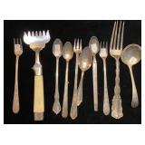 Stainless and silver plate spoons & forks