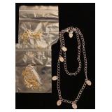 Necklace extenders, necklace sizing chain &