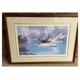 Framed Winslow Homer Lithograph 40.5x31