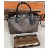 Genuine Coach Handbag & Fossil Wallet