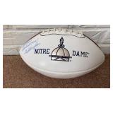 Signed Notre Dame Ty Dillingham signed football