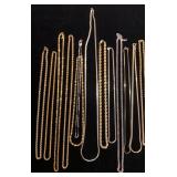 Gold & Silver  tone chains 20 inches or longer