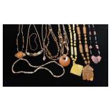 Natural stone beaded necklaces