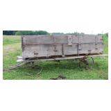 Steel Wheel Wagon w/"Wonky" Wooden Box Bed