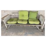 Metal porch glider
