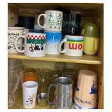 Mugs, cups and glasses