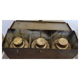 Metal Box of 3 smudge pots