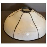 VTG Stained Glass Shade 15in dia