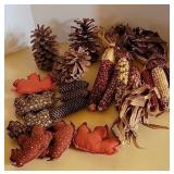 Indian corn & pinecones