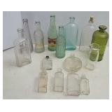 Old glass bottles