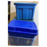 (4) Miscellaneous Totes with Lids