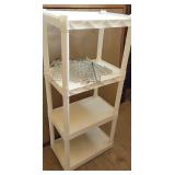 Plastic 4 shelf unit