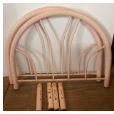 Metal Pink Twin Head & Footboards