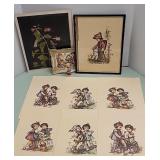 Hummel prints & figure