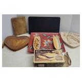 Corn holders, ashtray,  plus