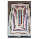 Braided rag rug