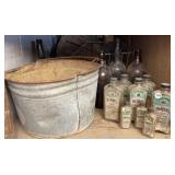 Galvanized Bucket, Fruit Basket of Steel wool