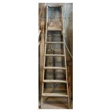 8ft Heavy Duty Wooden Step Ladder
