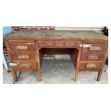 Antique wooden office/teacher desk