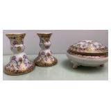 Antique Nippon Hand Painted Stoneware Pottery